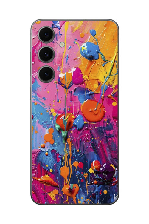 Samsung Galaxy S24 Fe Uyumlu Şeffaf Kılıf Graffiti 3 Tasarımlı