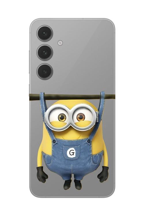 Samsung Galaxy S24+ Uyumlu Şeffaf Kılıf Minions Tasarımlı