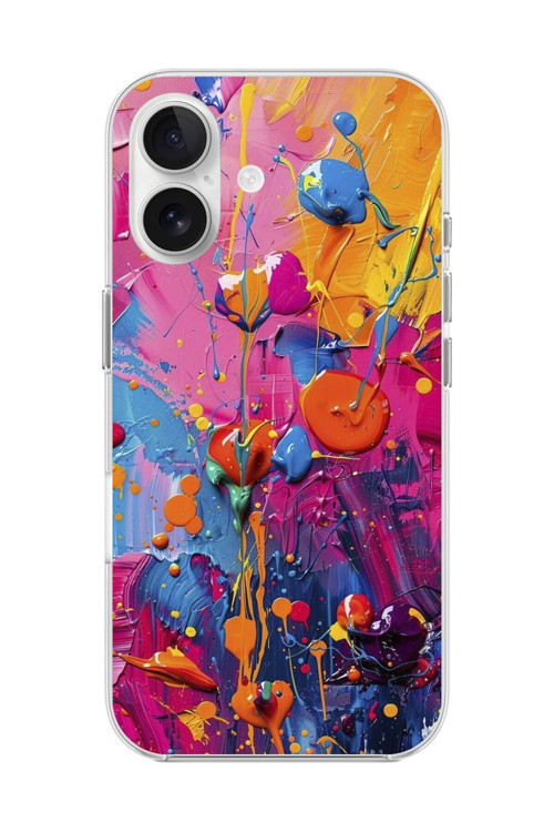 İphone 16 Plus Uyumlu Şeffaf Kılıf Graffiti 3 Tasarımlı