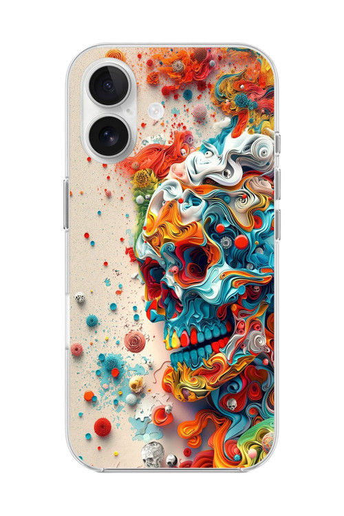 İphone 16 Plus Uyumlu Şeffaf Kılıf Graffiti 5 Tasarımlı
