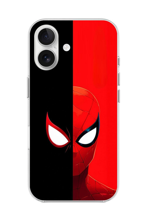 İphone 16 Uyumlu Şeffaf Kılıf Spider-Man 2 Tasarımlı