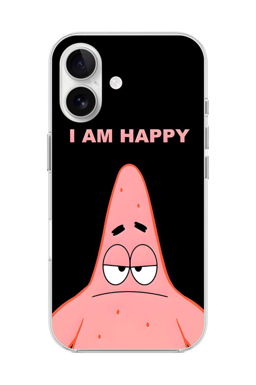 İphone 16 Uyumlu Şeffaf Kılıf Sponge Bob Tasarımlı 2