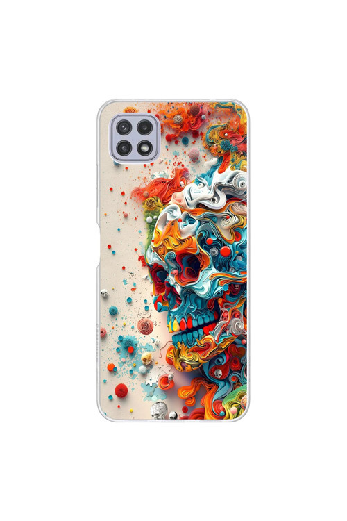 Samsung Galaxy A22 Uyumlu Şeffaf Kılıf Graffiti 5 Tasarımlı