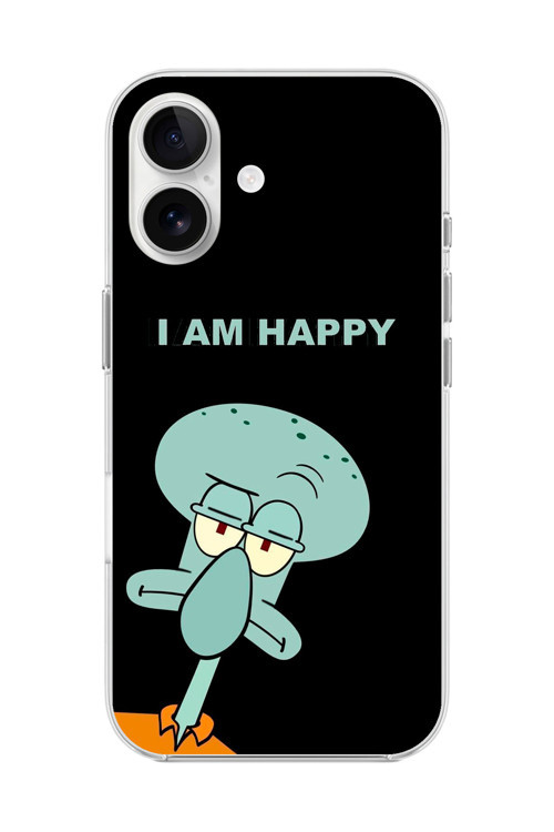İphone 16 Uyumlu Şeffaf Kılıf Sponge Bob Tasarımlı 3