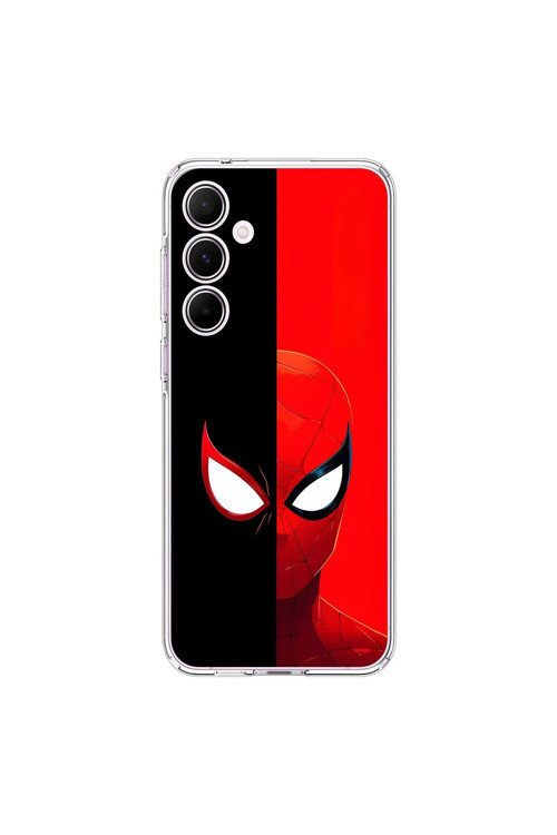 Samsung Galaxy A55 Uyumlu Şeffaf Kılıf Spider-Man 2 Tasarımlı
