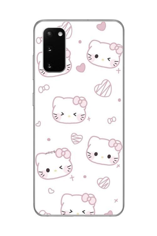 Samsung Galaxy S20 Uyumlu Şeffaf Kılıf Hello Kitty Tasarımlı
