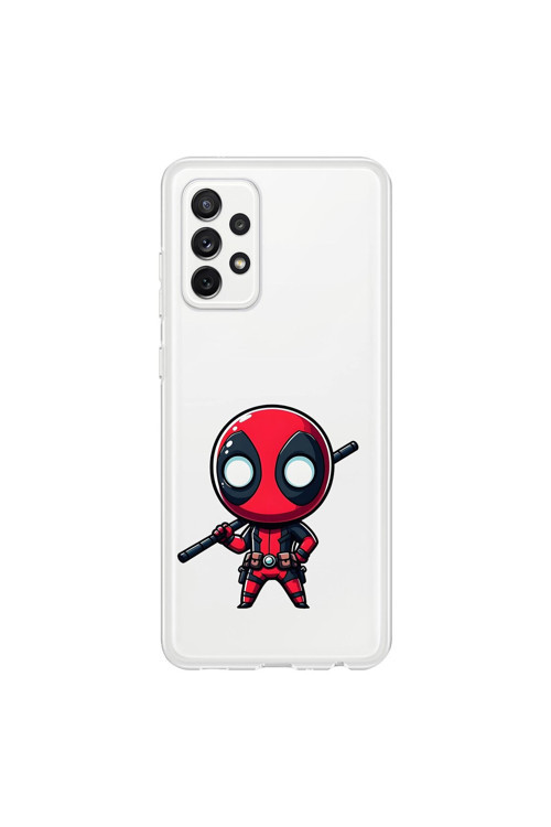 Samsung Galaxy A72 Uyumlu Şeffaf Kılıf Chibi 8 Tasarımlı