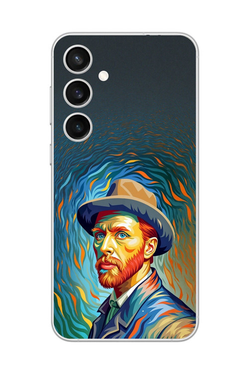 Samsung Galaxy S23+ Uyumlu Şeffaf Kılıf Vincent Van Gogh Tasarımlı