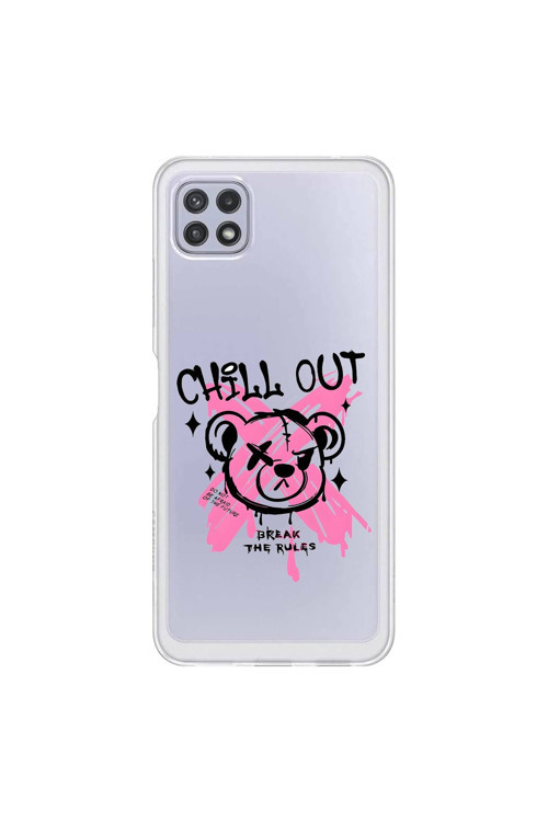 Samsung Galaxy A22 Uyumlu Şeffaf Kılıf Graffiti 6 Tasarımlı