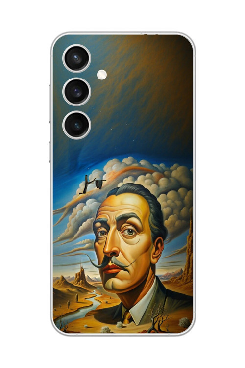 Samsung Galaxy S23 Uyumlu Şeffaf Kılıf Salvador Dali Tasarımlı