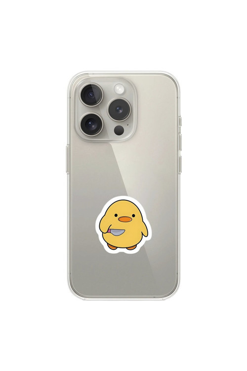 İphone 16 Pro Max Uyumlu Şeffaf Kılıf Couple Civciv 1 Tasarımlı