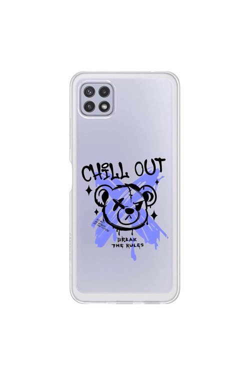 Samsung Galaxy A22 Uyumlu Şeffaf Kılıf Graffiti 8 Tasarımlı
