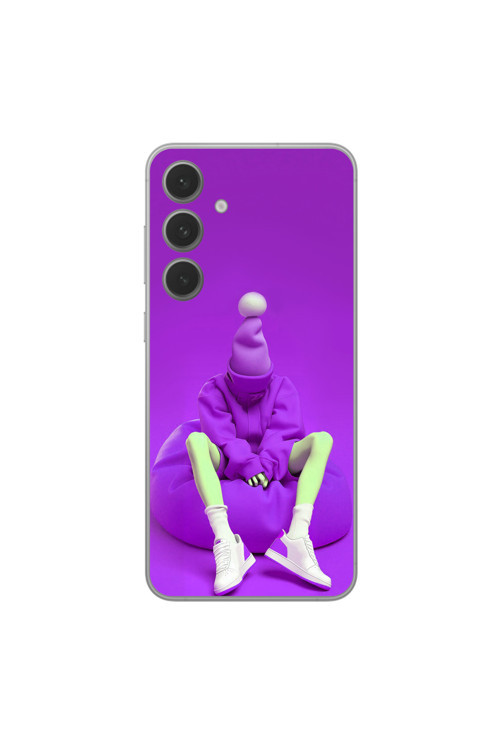 Samsung Galaxy S24Plus Uyumlu Şeffaf Kılıf No Face 6 Tasarımlı