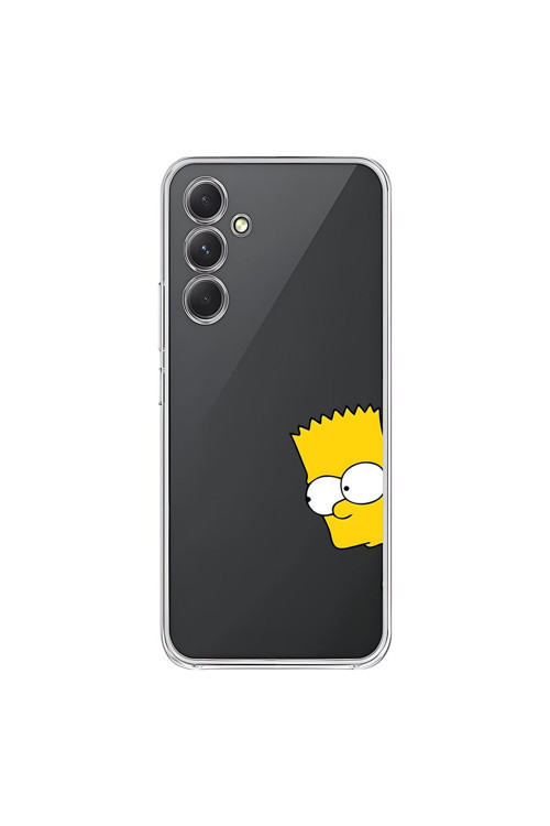 Samsung Galaxy A54 Uyumlu Şeffaf Kılıf Cartoon 16 Tasarımlı