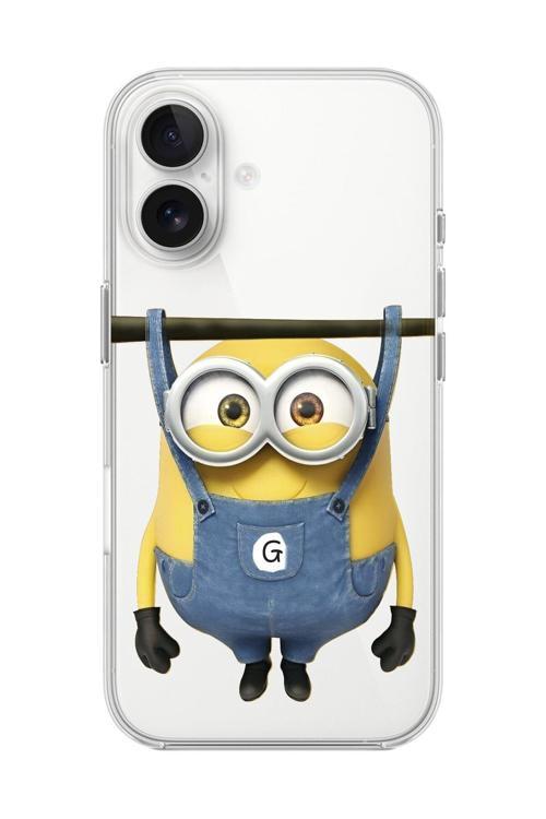 İphone 16 Uyumlu Şeffaf Kılıf Minions Tasarımlı