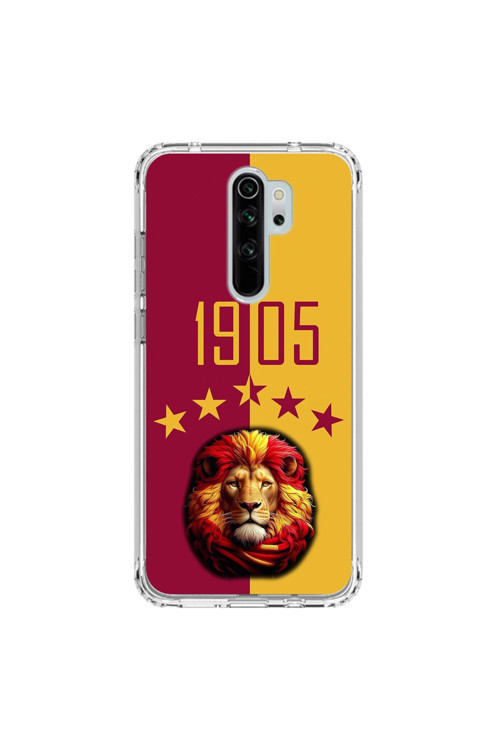 Xiaomi Redmi Note 8 Pro Uyumlu Şeffaf Kılıf 1905 Aslan Tasarımlı