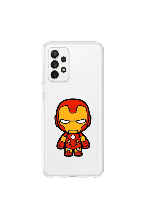 Samsung Galaxy A72 Uyumlu Şeffaf Kılıf Chibi 2 Tasarımlı