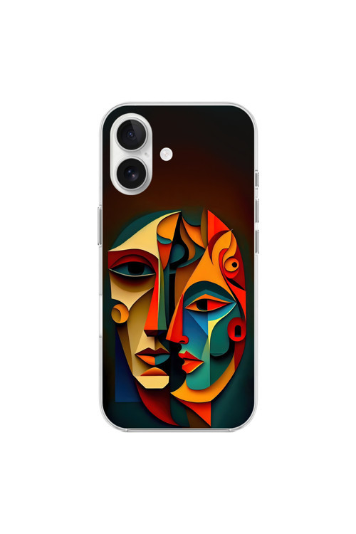İphone 16 Uyumlu Şeffaf Kılıf Tablo 6 Tasarımlı