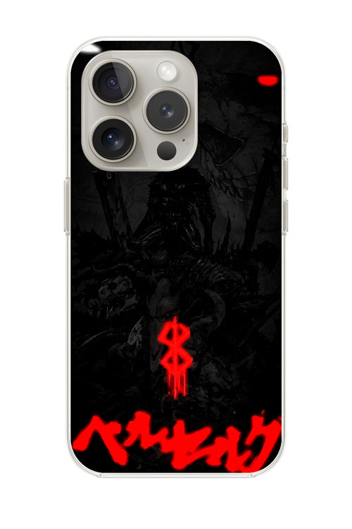 İphone 13 Pro Uyumlu Şeffaf Kılıf Berserk Tasarımlı 3