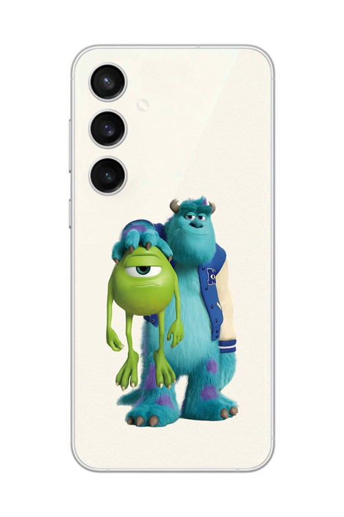 Galaxy S23 Uyumlu Şeffaf Kılıf Cartoon Sevimli Canavarlar 15 Tasarımlı