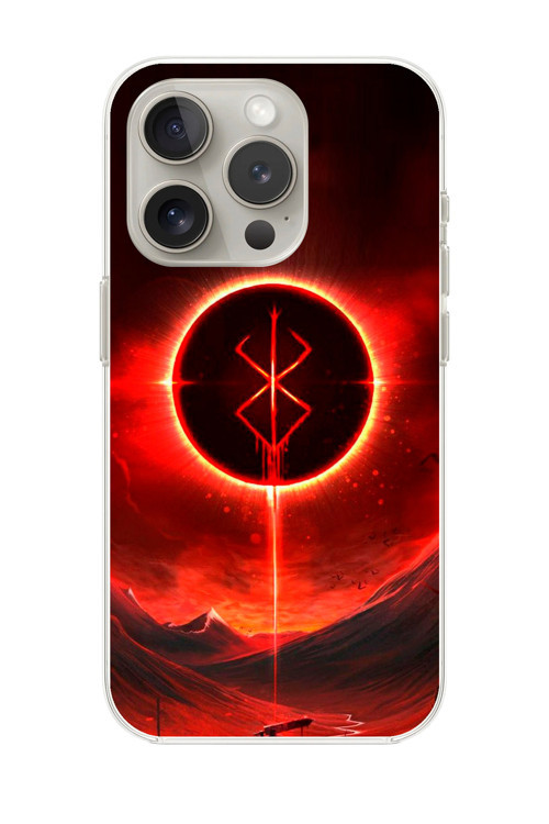 İphone 13 Pro Uyumlu Şeffaf Kılıf Berserk Tasarımlı 1