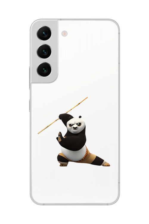 Galaxy S22+ Uyumlu Şeffaf Kılıf Cartoon Kung Fu Po 7 Tasarımlı