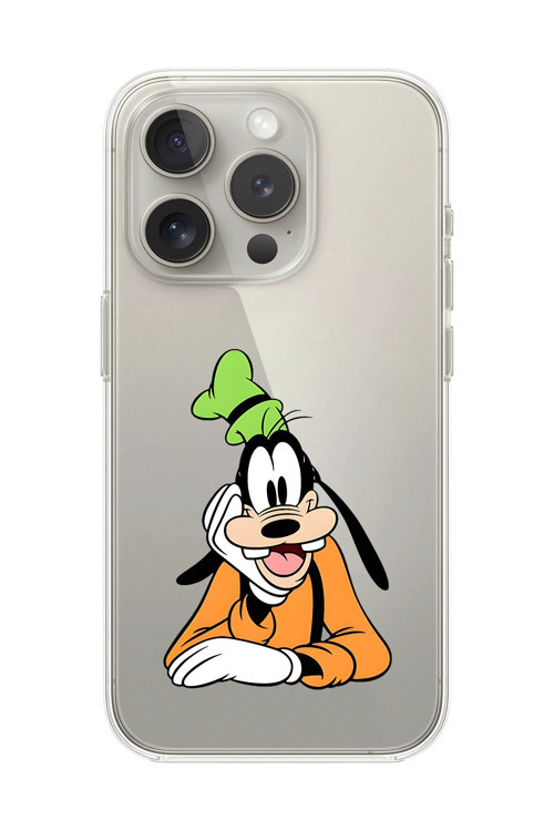 İphone 13 Pro Max Uyumlu Şeffaf Kılıf Cartoon Goofy 5 Tasarımlı