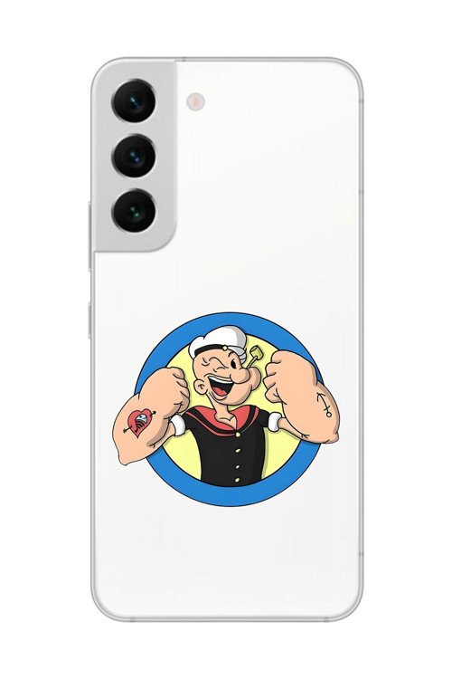 Bgalaxy S22+ Uyumlu Şeffaf Kılıf Cartoon Popeye 12 Tasarımlı