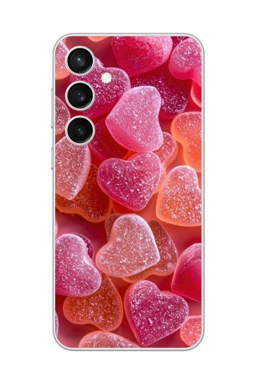 Samsung Galaxy S23+ Uyumlu Şeffaf Kılıf Şeker Tasarımlı