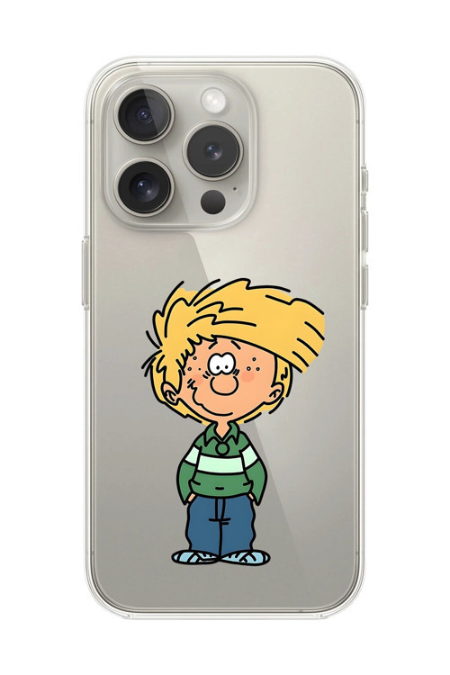İphone 13 Pro Uyumlu Şeffaf Kılıf Cartoon Cedric 2 Tasarımlı