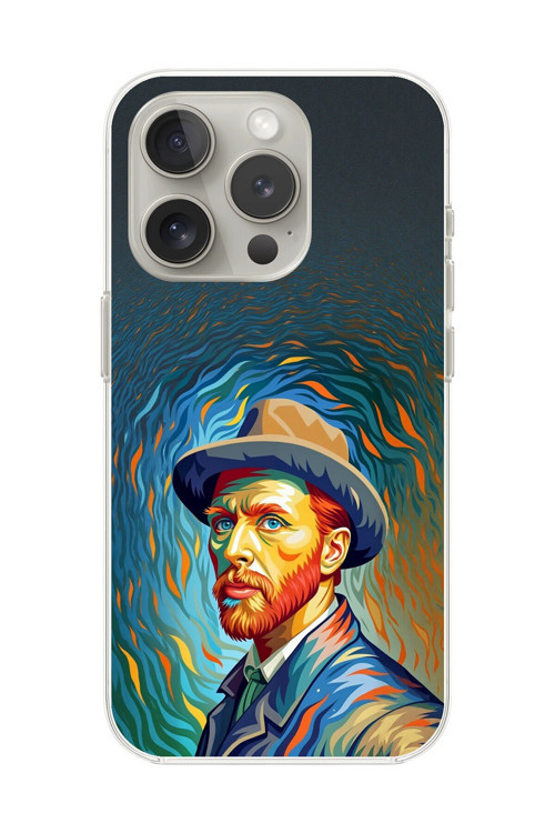 İphone 13 Pro Max Uyumlu Şeffaf Kılıf Vincent Van Gogh Tasarımlı