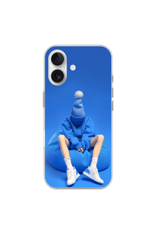 İphone 16 Uyumlu Şeffaf Kılıf No Face 5 Tasarımlı