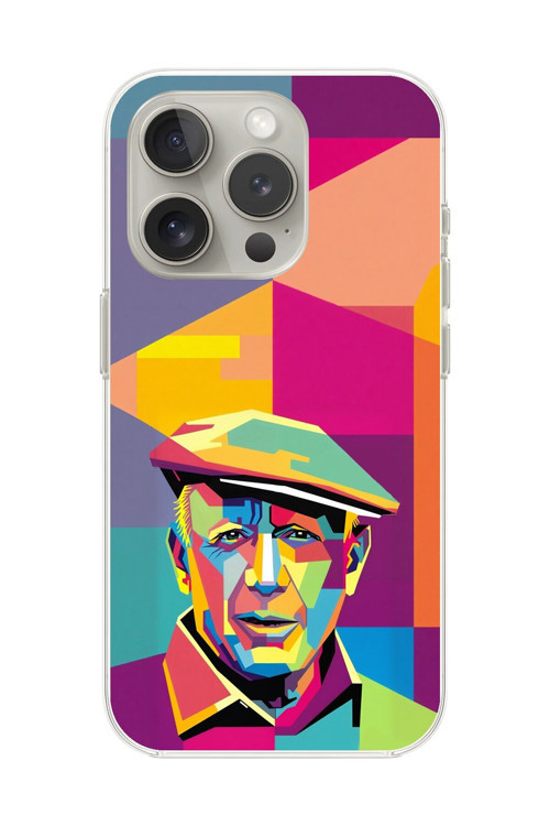 İphone 13 Pro Max Uyumlu Şeffaf Kılıf Pablo Picasso Tasarımlı