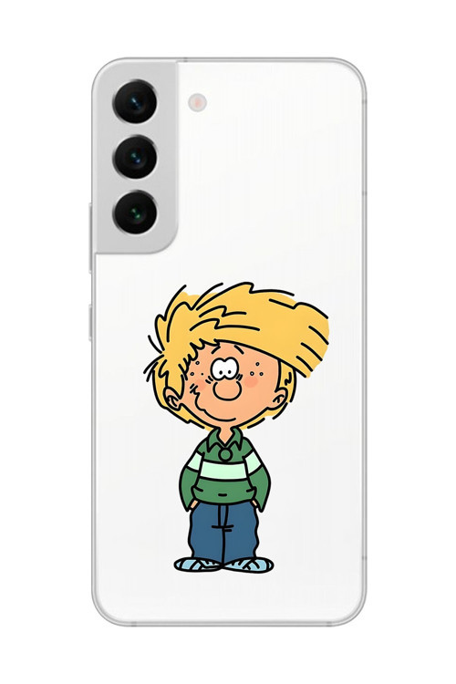 Galaxy S22+ Uyumlu Şeffaf Kılıf Cartoon Cedric 2 Tasarımlı