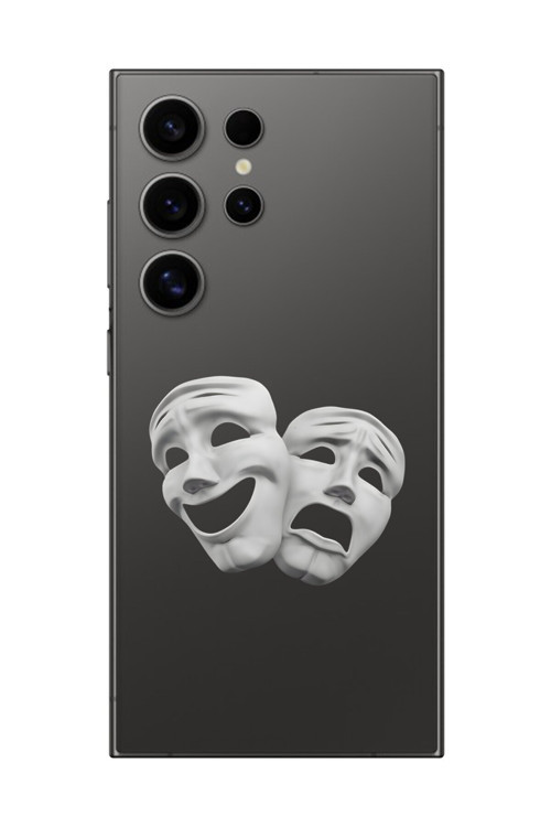 Galaxy S24 Ultra Uyumlu Şeffaf Kılıf Estetik Yüz 7 Tasarımlı