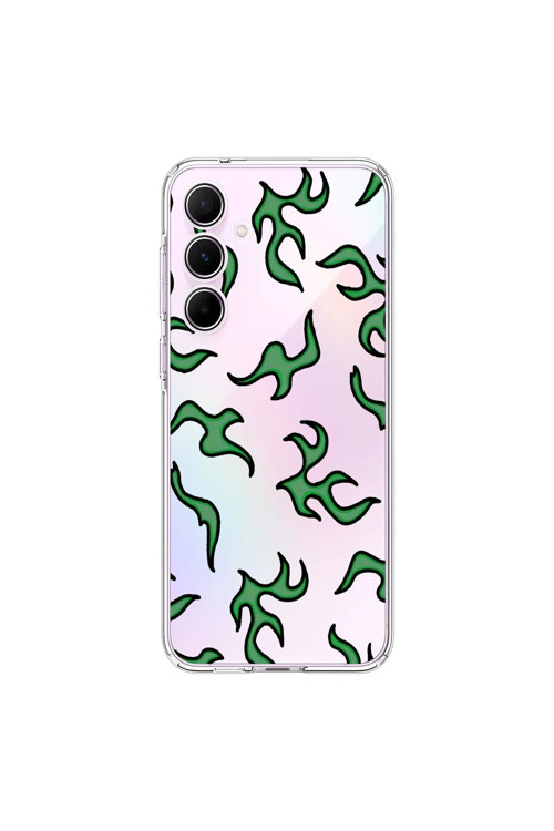 Samsung Galaxy A55 Uyumlu Şeffaf Kılıf Wallpaper 5 Tasarımlı
