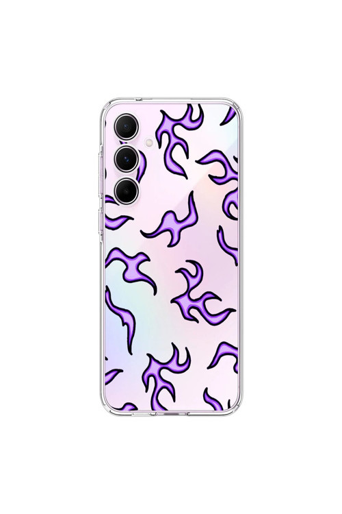 Samsung Galaxy A55 Uyumlu Şeffaf Kılıf Wallpaper 3 Tasarımlı