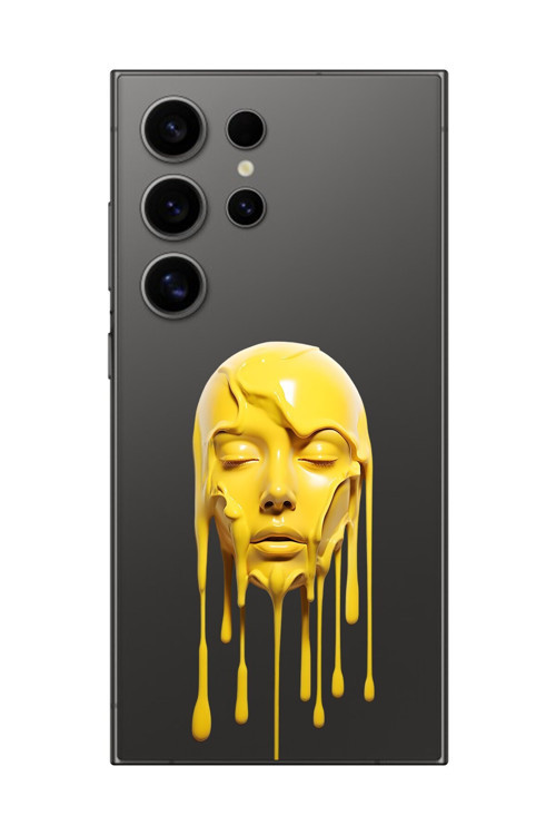 Galaxy S24 Ultra Uyumlu Şeffaf Kılıf Estetik Yüz 6 Tasarımlı