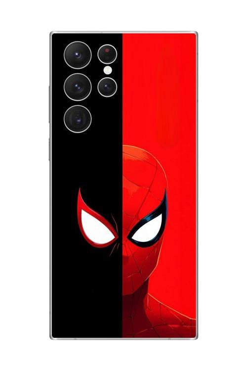 Samsung Galaxy S22 Ultra Uyumlu Şeffaf Kılıf Spider-Man 2 Tasarımlı