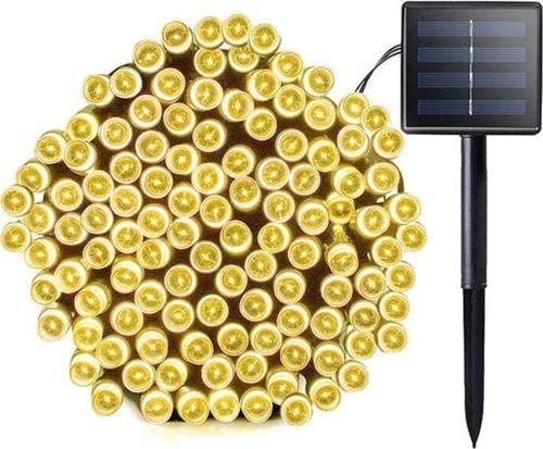 Solar Güneş Enerjili Dış Bahçe 8 Modlu 20Metre 200 Led Aydınlatma