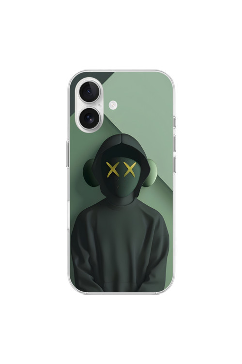 İphone 16 Uyumlu Şeffaf Kılıf No Face 1 Tasarımlı