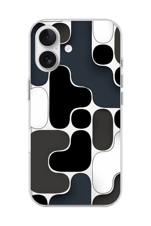 İphone 16 Uyumlu Şeffaf Kılıf Şeffaf Wallpaper 1 Tasarımlı