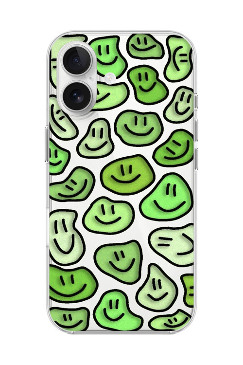 İphone 16 Uyumlu Şeffaf Kılıf Şeffaf Wallpaper 9 Tasarımlı