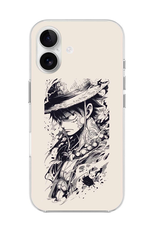 İphone 16 Uyumlu Şeffaf Kılıf One Piece Tasarımlı 1