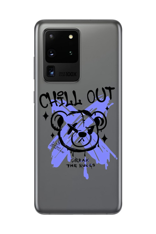 Samsung Galaxy S20 Ultra Uyumlu Şeffaf Kılıf Graffiti 8 Tasarımlı