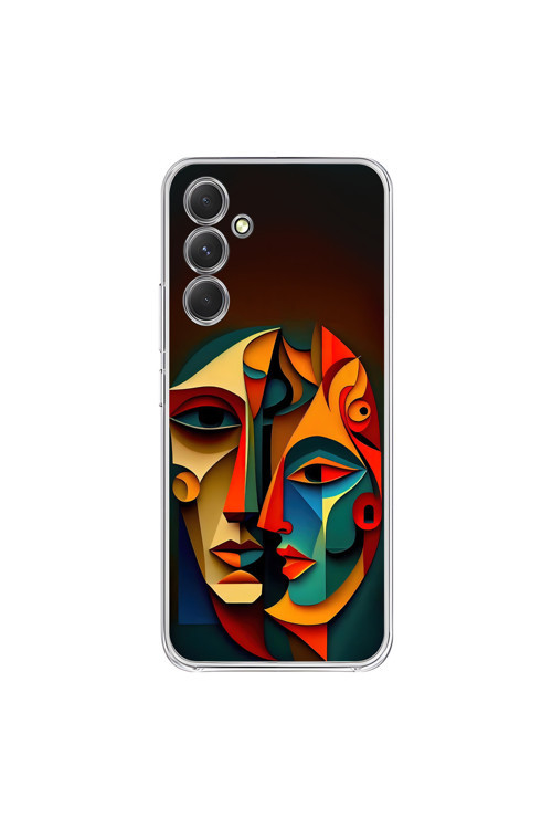 Samsung Galaxy A54 Uyumlu Şeffaf Kılıf Tablo 6 Tasarımlı