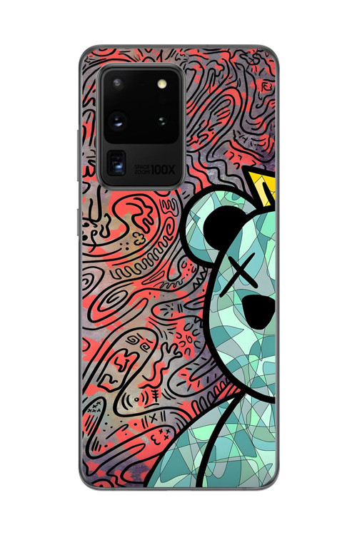 Samsung Galaxy S20 Ultra Uyumlu Şeffaf Kılıf Graffiti 12 Tasarımlı