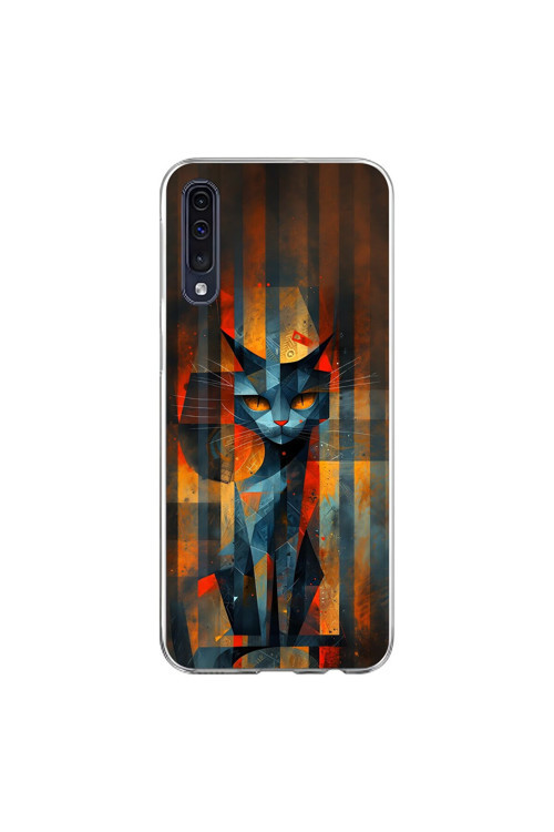 Samsung Galaxy A70 Uyumlu Şeffaf Kılıf Aesthetic 2 Tasarımlı