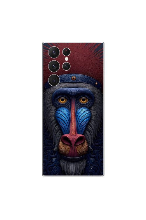 Samsung Galaxy S22 Ultra Uyumlu Şeffaf Kılıf Tablo 4 Tasarımlı