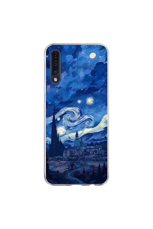 Samsung Galaxy A70 Uyumlu Şeffaf Kılıf Aesthetic 8 Tasarımlı
